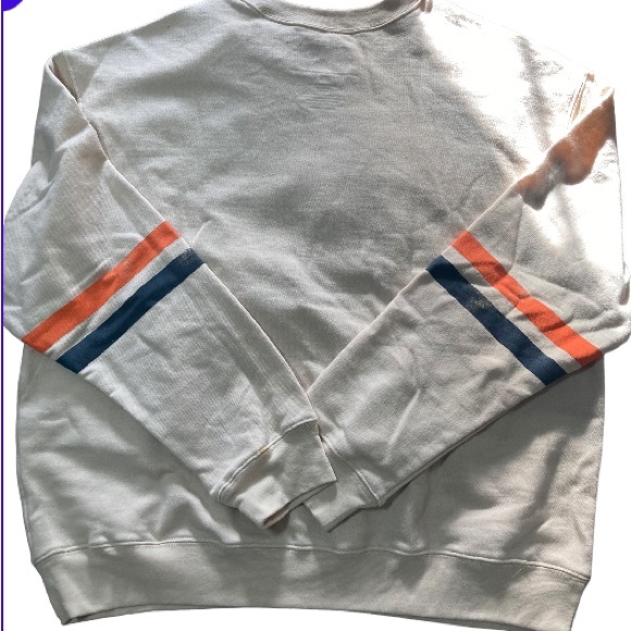 NWT Sweater Women's beige long-sleeved sweater with MTV print design. Size XL - Picture 6 of 9